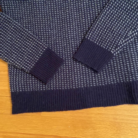 Jcrew 1/4 zip wool houndstooth sweater size Large - Picture 5 of 7